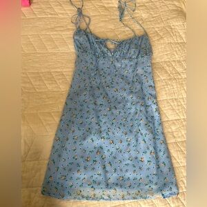 Blue mini dress